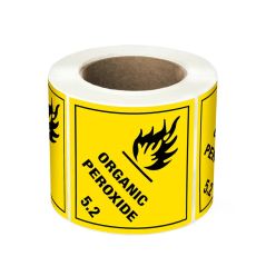DG Label 100x100 Organic Peroxide 5.2