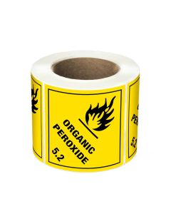 DG Label 100x100 Organic Peroxide 5.2