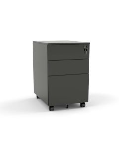 Standard Under Desk Mobile Storage - Steel Black