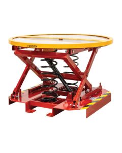 Spring Lift Table  With Pallet Truck Base