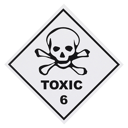 DG Label Toxic 6 - 250mm x 250mm