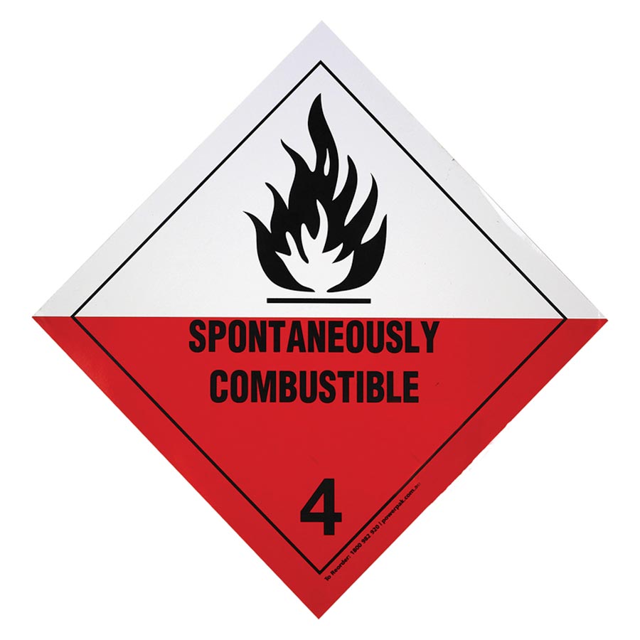 DG Label Spon/Comb 4.2 - 250mm x 250mm
