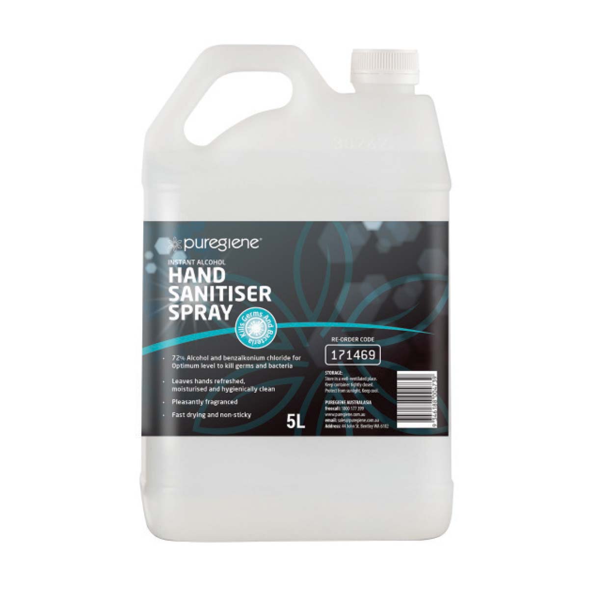 Hand Sanitiser Liquid 5L Bottle