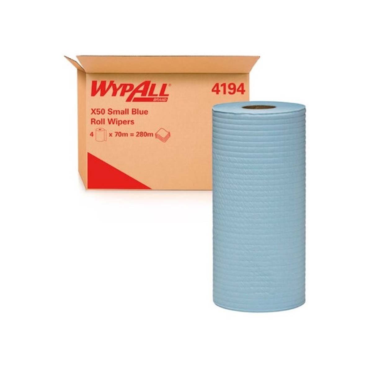 4194-WypAll X50 Roll Wiper Blue 70m 4/ct