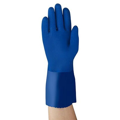 Ansell Superflex PVC Glove Blue Sz10